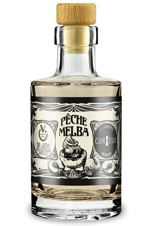 E-liquide PÊCHE MELBA 200ml - Curieux Edition Collector E-liquide PÊCHE MELBA 200ml - Curieux Edition Collector