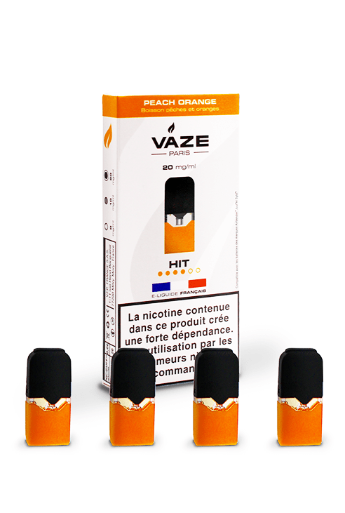Cartouche Peach orange pour pod vaze Cartouche Peach orange pour pod vaze