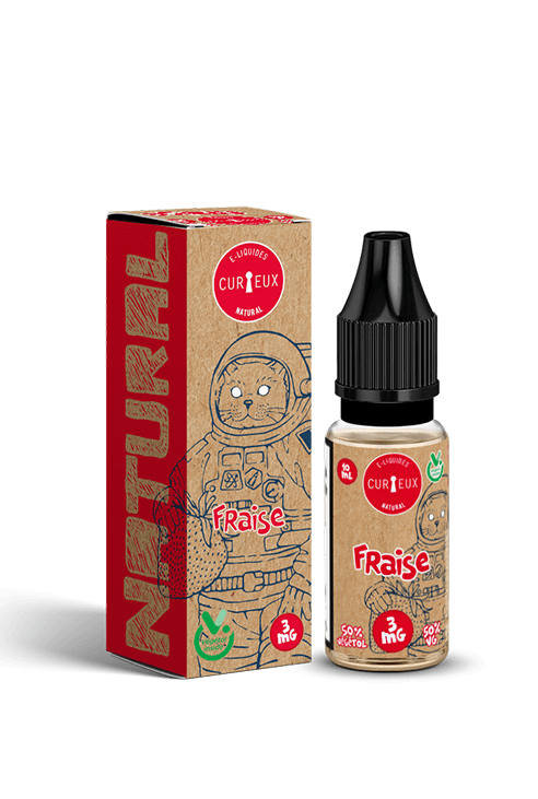 E-liquide Natural Fraise 10ml - Curieux E-liquides E-liquide Natural Fraise 10ml - Curieux E-liquides