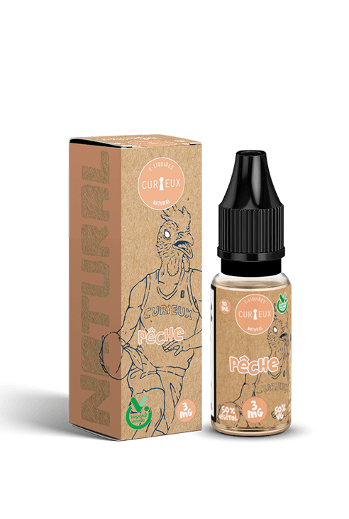 E-liquide Natural Pêche 10ml - Curieux E-liquides E-liquide Natural Pêche 10ml - Curieux E-liquides